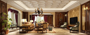 280平米別墅古典風格家裝裝修圖片設計-北京齊裝網裝修效果圖