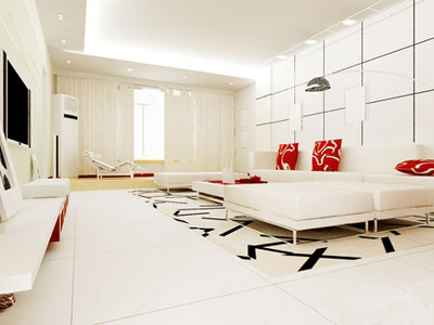 北京城明亮的現代簡約 白色裝修效果圖