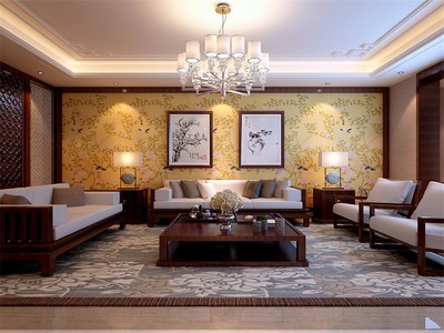 暖山西安128平新中式風(fēng)格