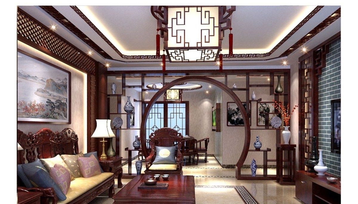中式古典三居室130平米12萬_麗都河畔裝修案例-北京房天下家居裝修網(wǎng)
