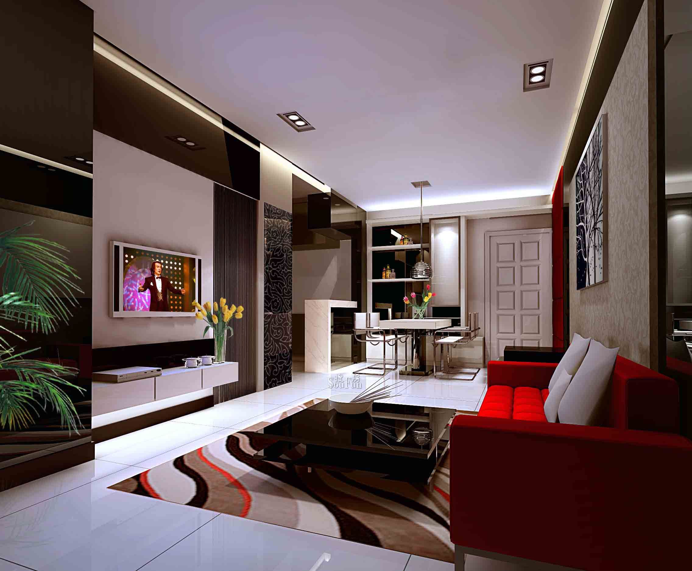 現代簡約三居室140平米15萬裝修案例分享